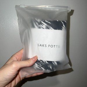 Saks Potts Graphic Pattern Zebra Tights OS